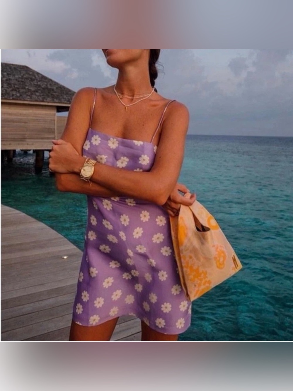 Realisation Par The Christy Dress in Purple Floral (S)